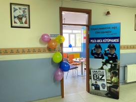 Yatağan ‘da Polis Amca Kütüphanesi Açıldı